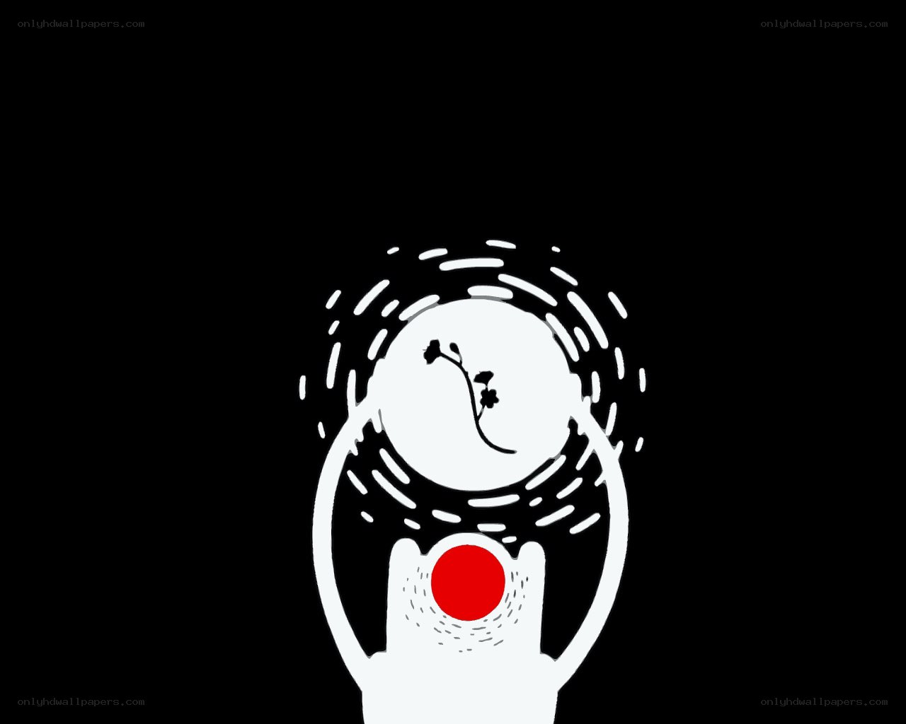 white figure holding glowing orb