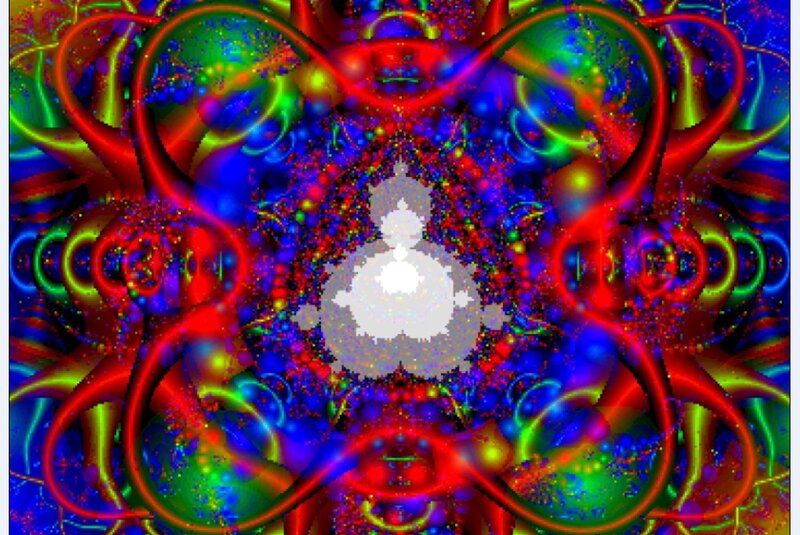 White Figure in Fractal