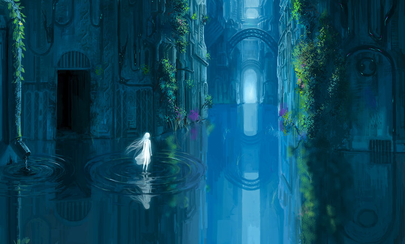 White Figure in Water