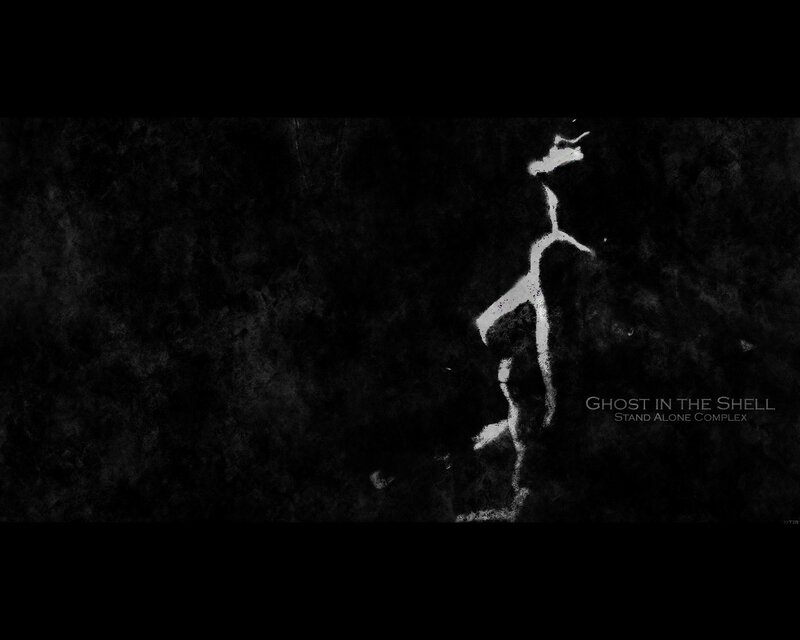 White Figure on Black Background — Dark, Mysterious