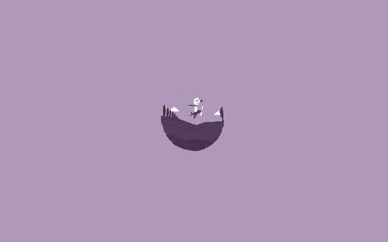 White Figure on Floating Island