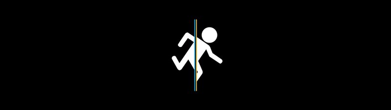 White Figure Running