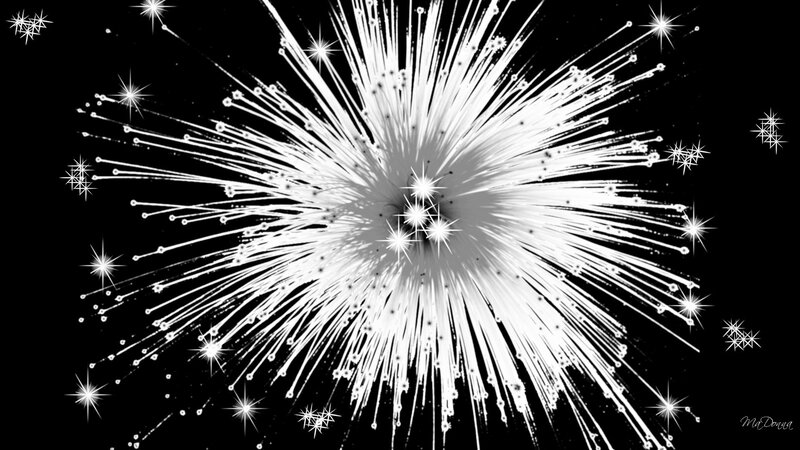 white fireworks display