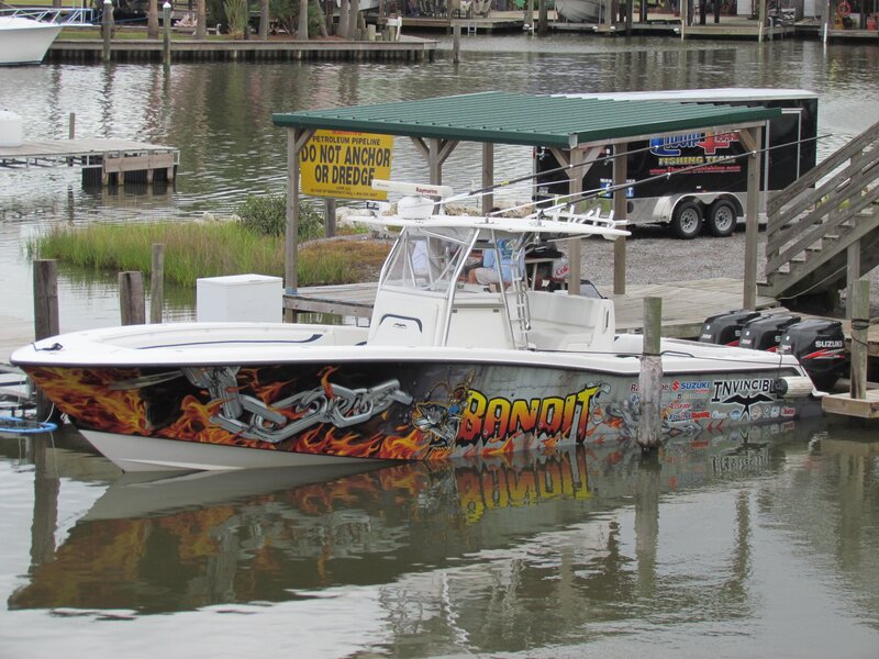 White Fishing Boat — Calm