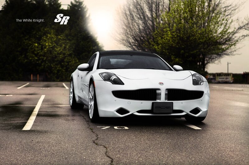 White Fisker Karma Car