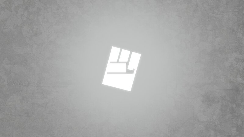 white fist logo on gray