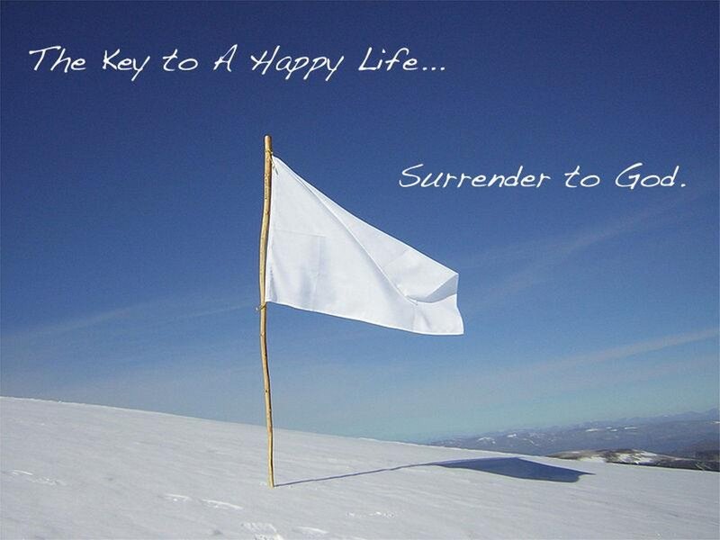 White Flag in Snow