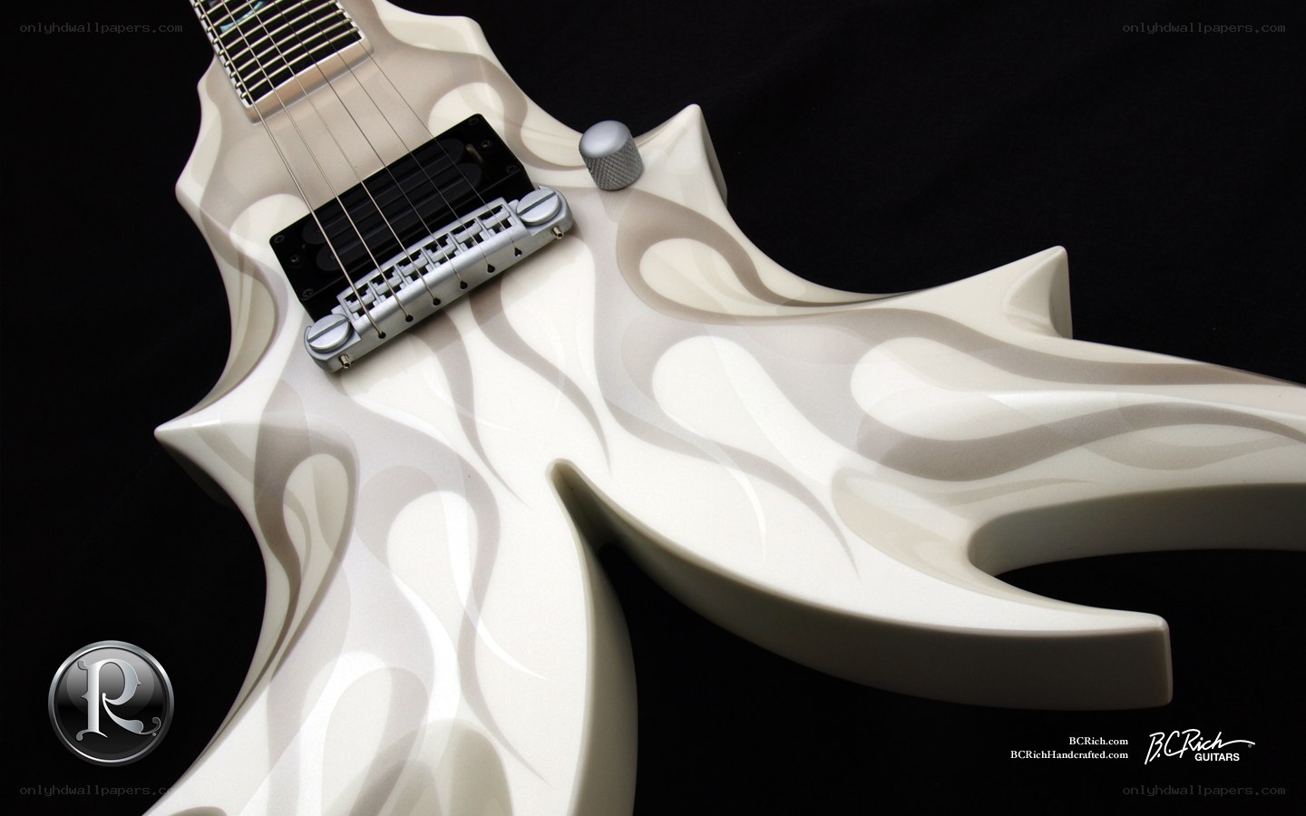 white flame guitar