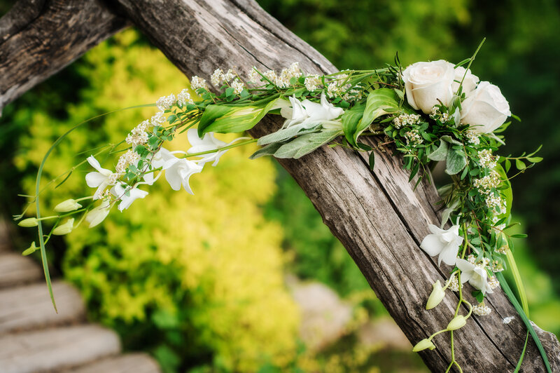 White Floral Arrangement — Serene, Afternoon