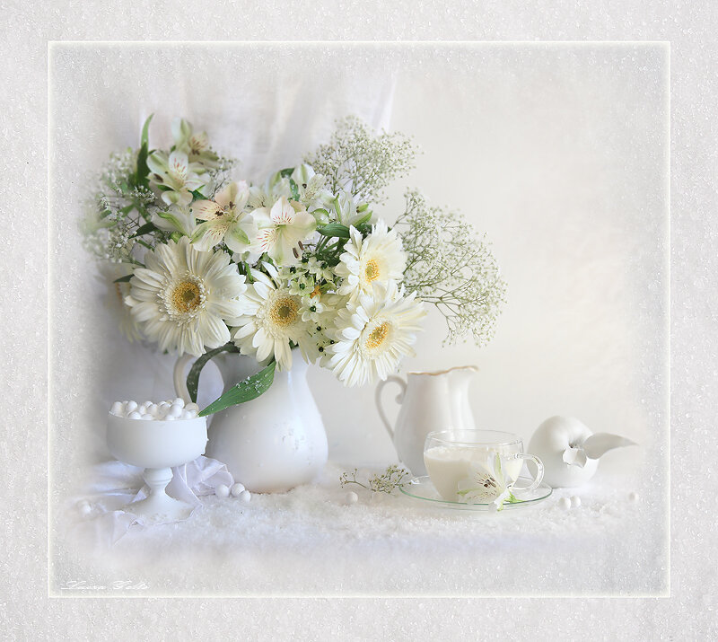 White Floral Arrangement — Serene