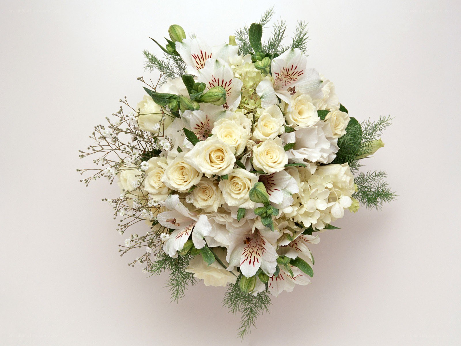 white floral bouquet