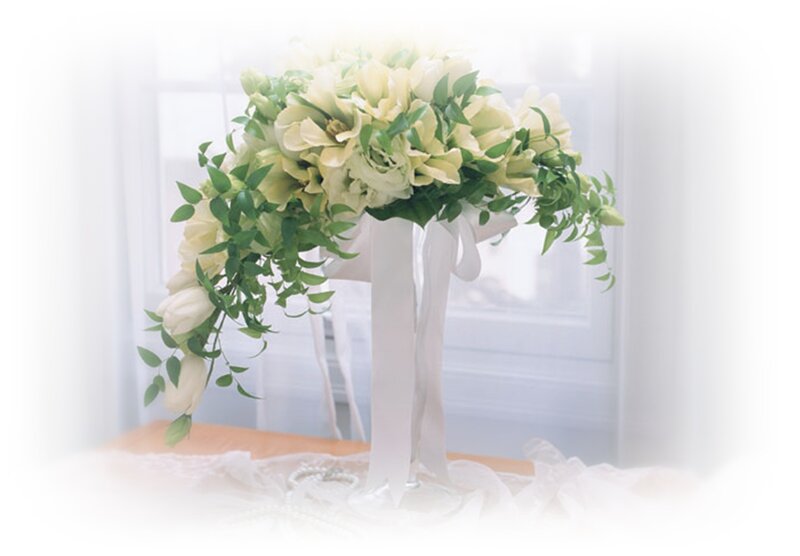 White Floral Bouquet — Serene, Morning