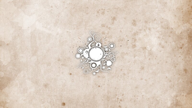 White Floral Design — Beige