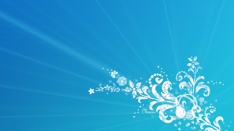 White Floral Design — Calm