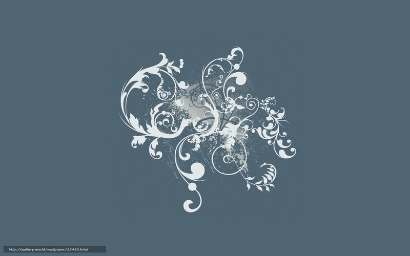 white floral design on blue