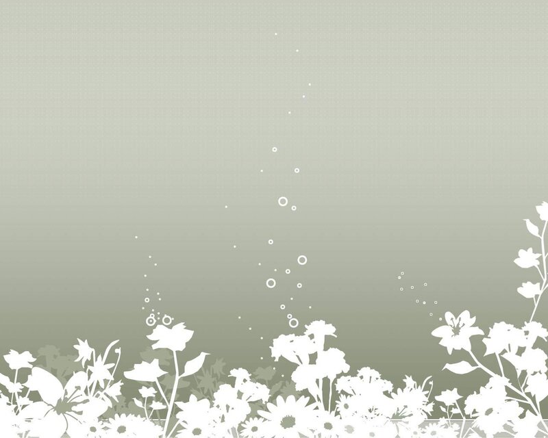 white floral silhouette background