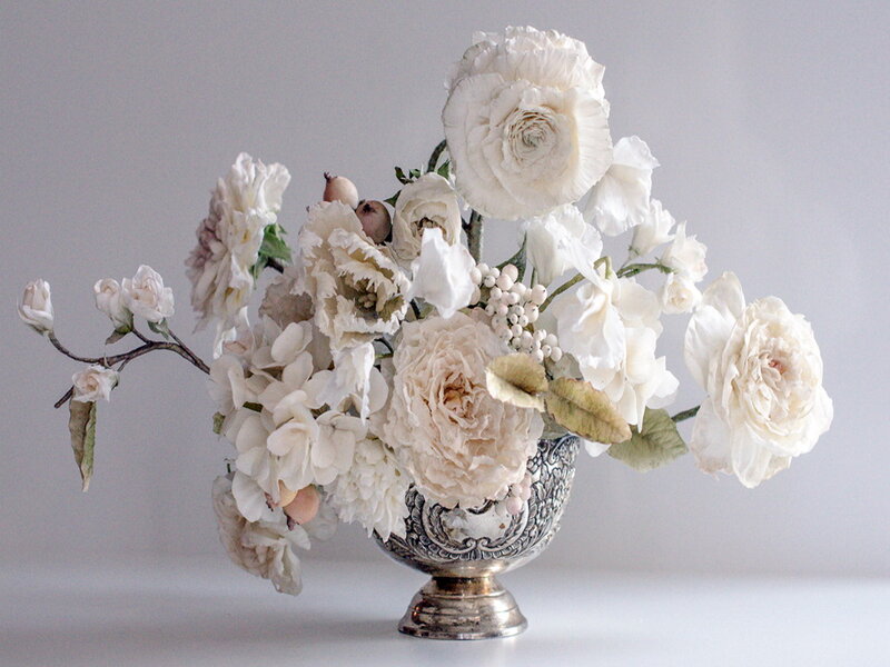 White Flower Arrangement — Serene, Photograph, Flowers