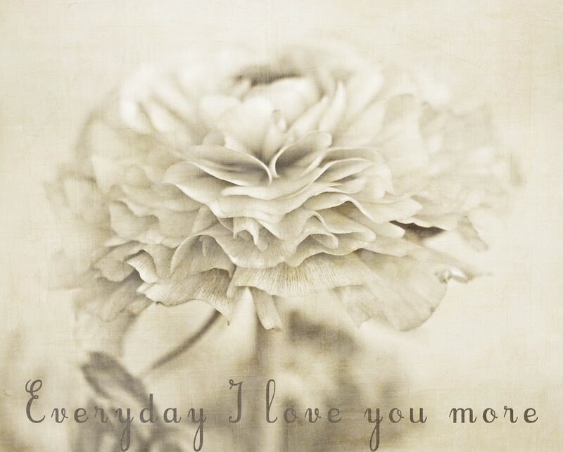 White Flower Bloom — Beige