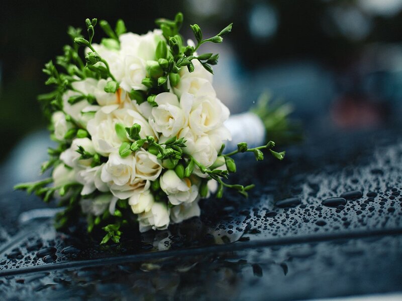 White Flower Bouquet — Calm, Photograph, Flowers