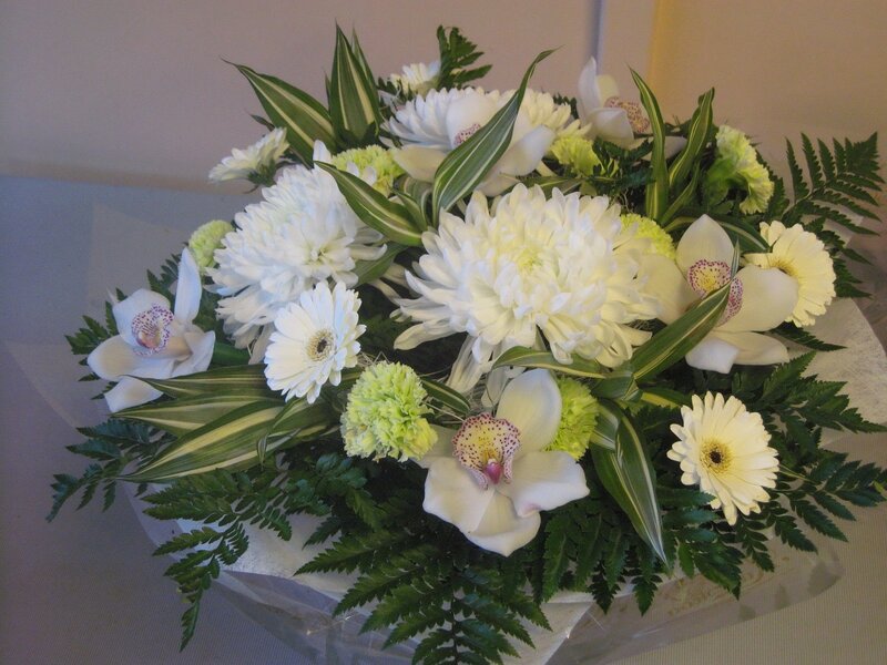 White Flower Bouquet — Calm, Photograph, Orchids