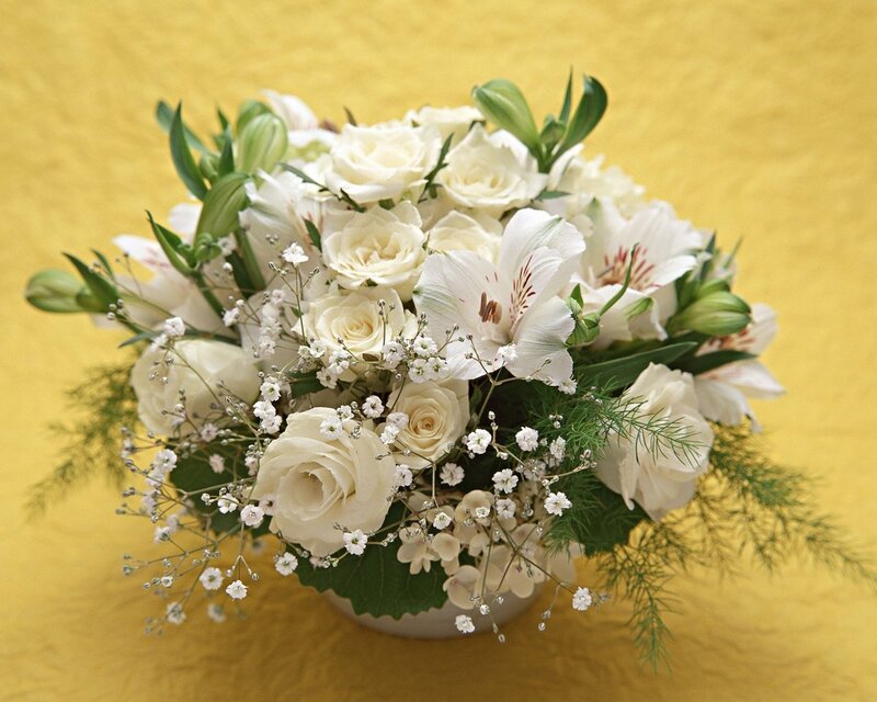 White Flower Bouquet — Calm, Photograph