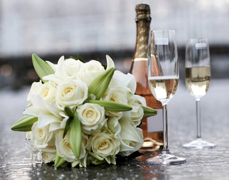White Flower Bouquet — Celebratory