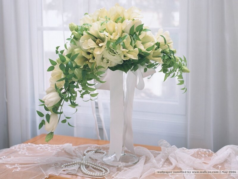 White Flower Bouquet — Serene, Morning