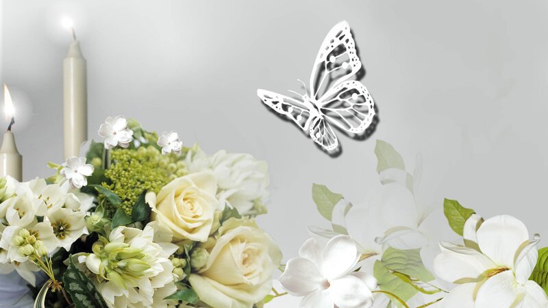 White Flower Bouquet — Serene, Photograph, Candles