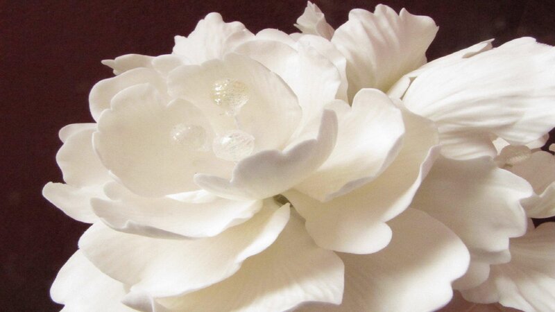 White Flower Sculpture