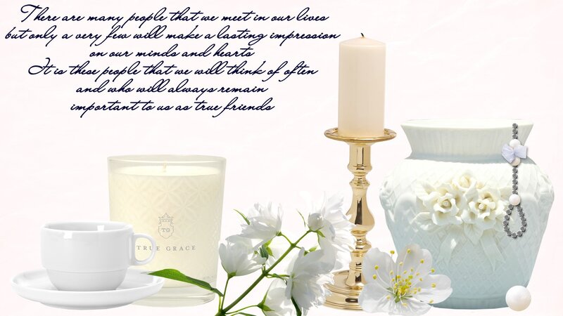 White Flowers and Candles