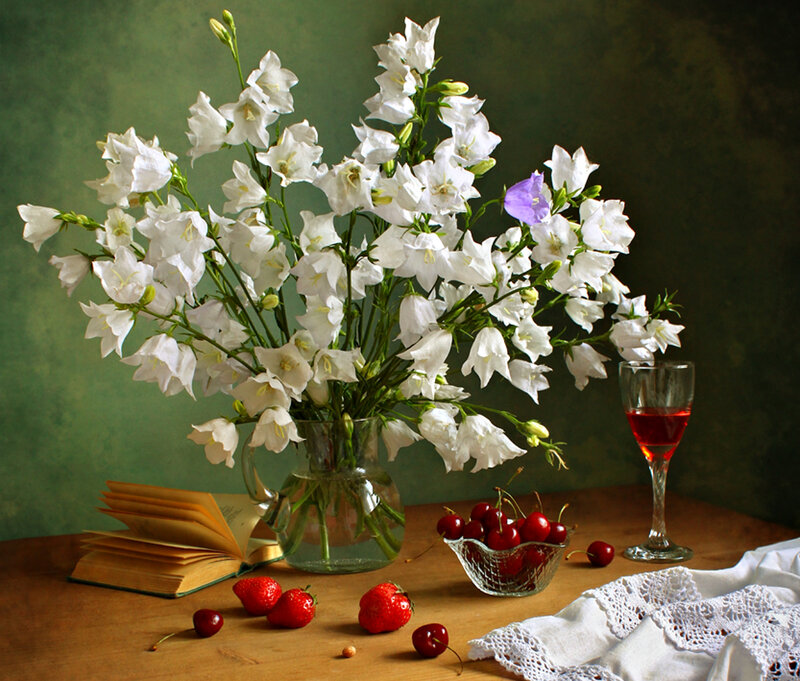 White Flowers and Fruit