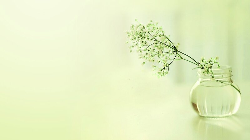 white flowers in a glass jar