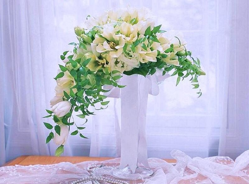 white flowers in a vase