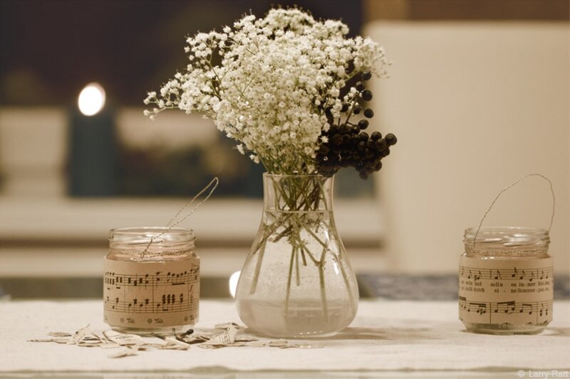 White Flowers in Vase — Beige, Calm