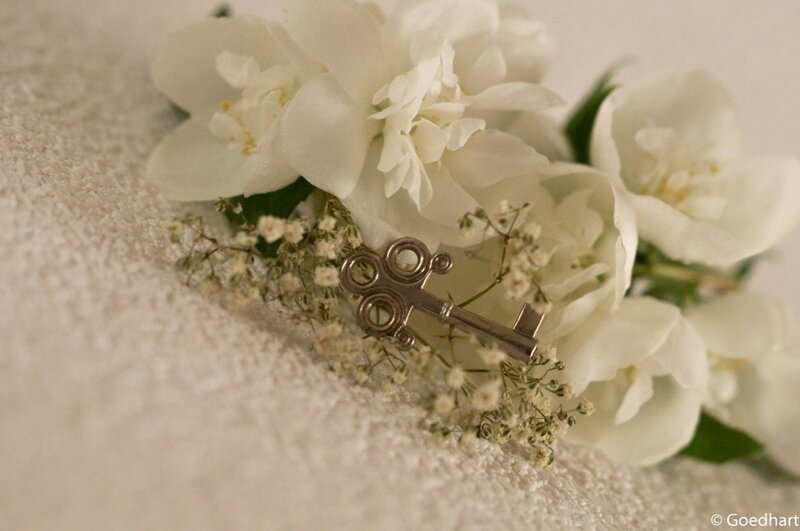 White Flowers with Key