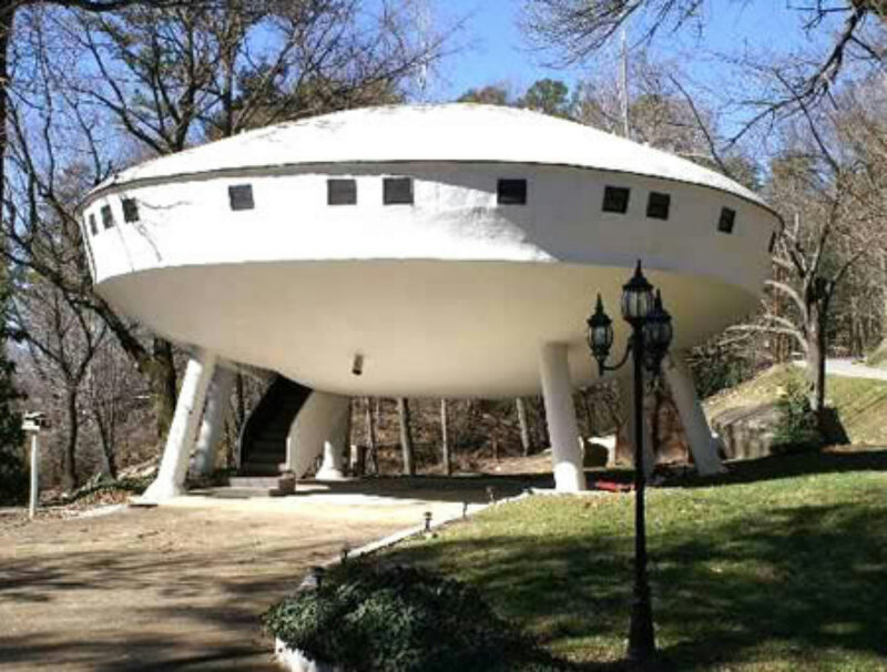 White Flying Saucer Building