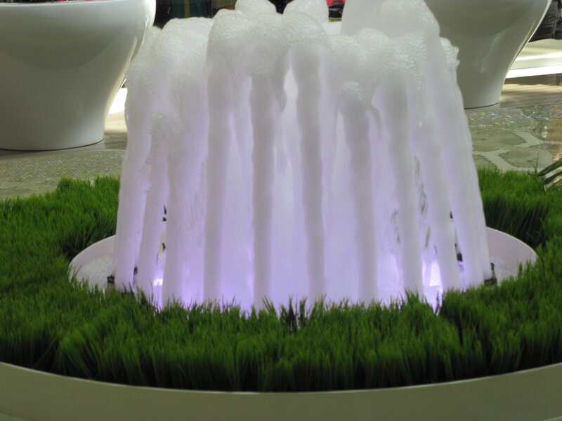 White Foam Fountain