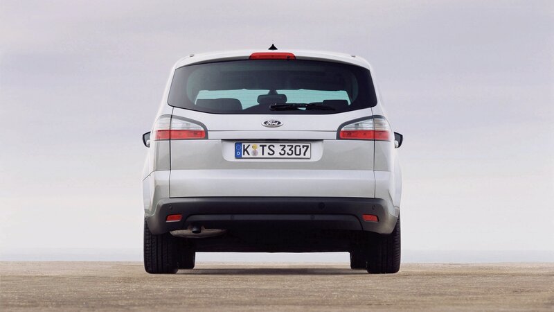 white ford c-max rear view