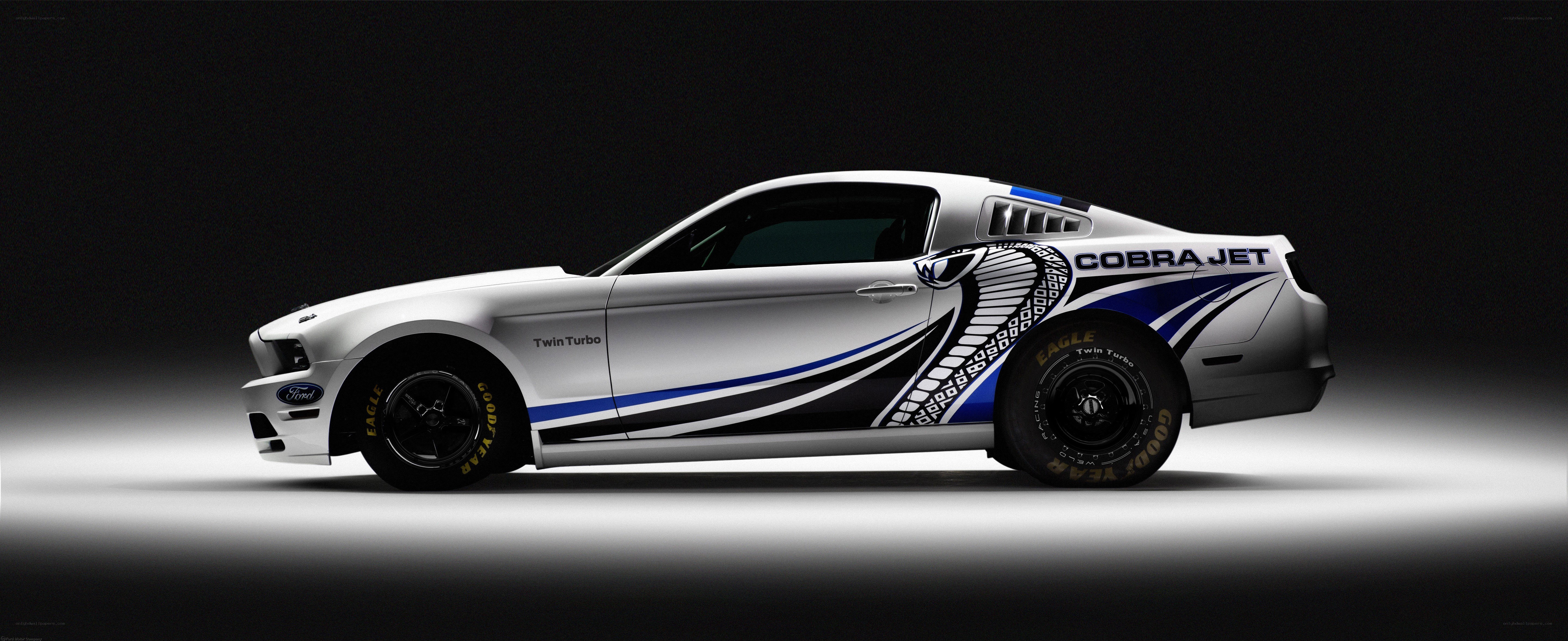 white ford cobra jet car