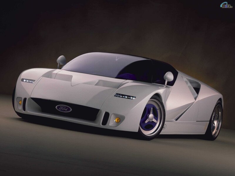 White Ford concept car