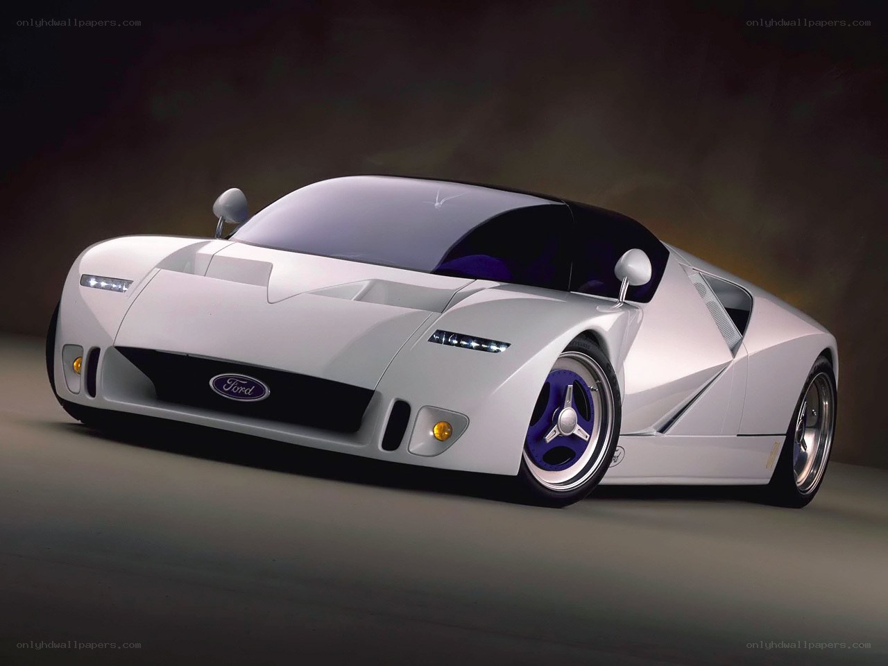 white Ford concept car