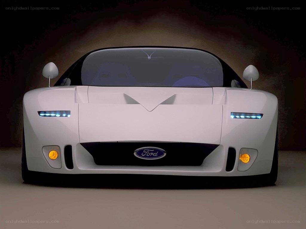white Ford concept car