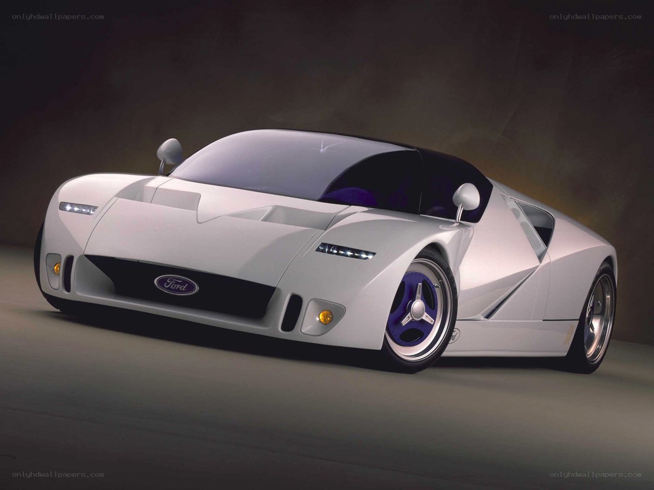 White Ford concept car