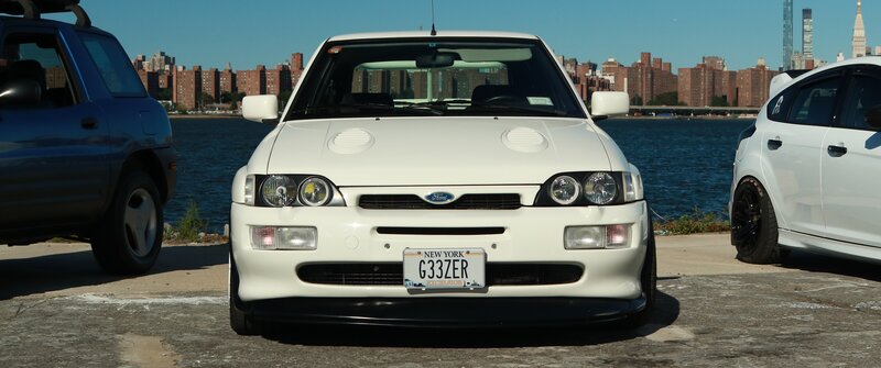 White Ford Escort