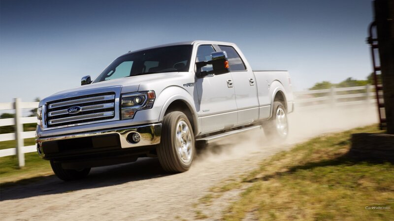 white Ford F-150 pickup truck