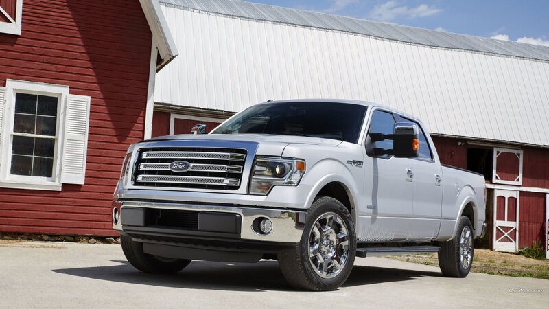 White Ford F-150 Truck