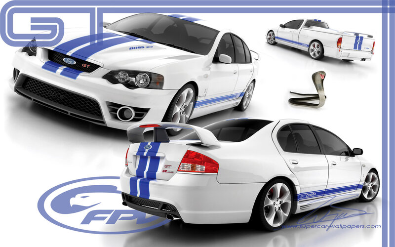 White Ford Falcon GT
