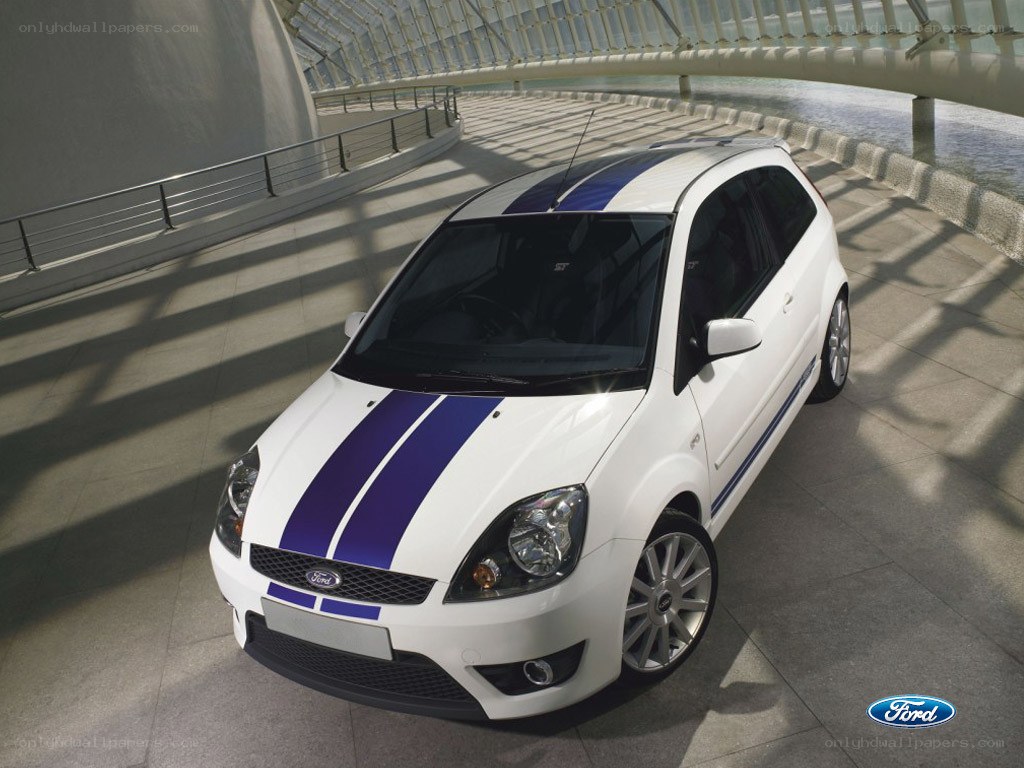 white ford fiesta st