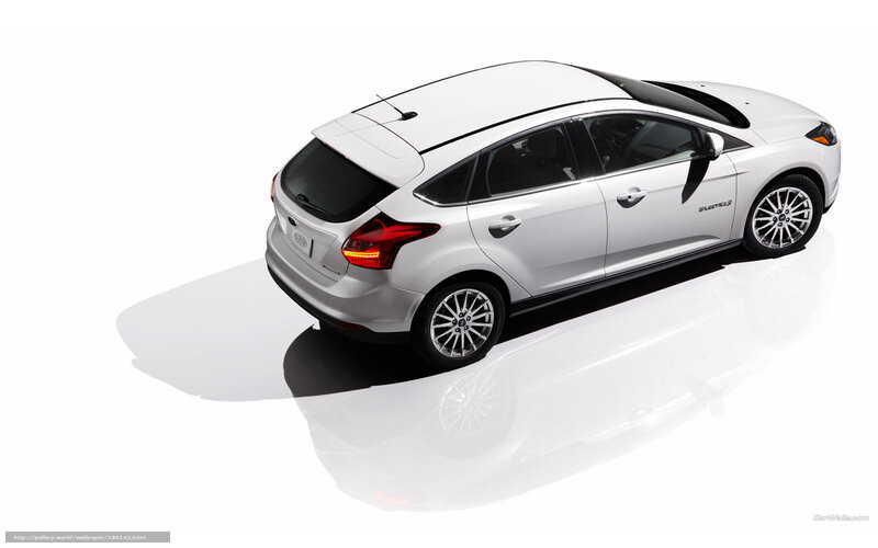 White Ford Focus Electric — Neutral