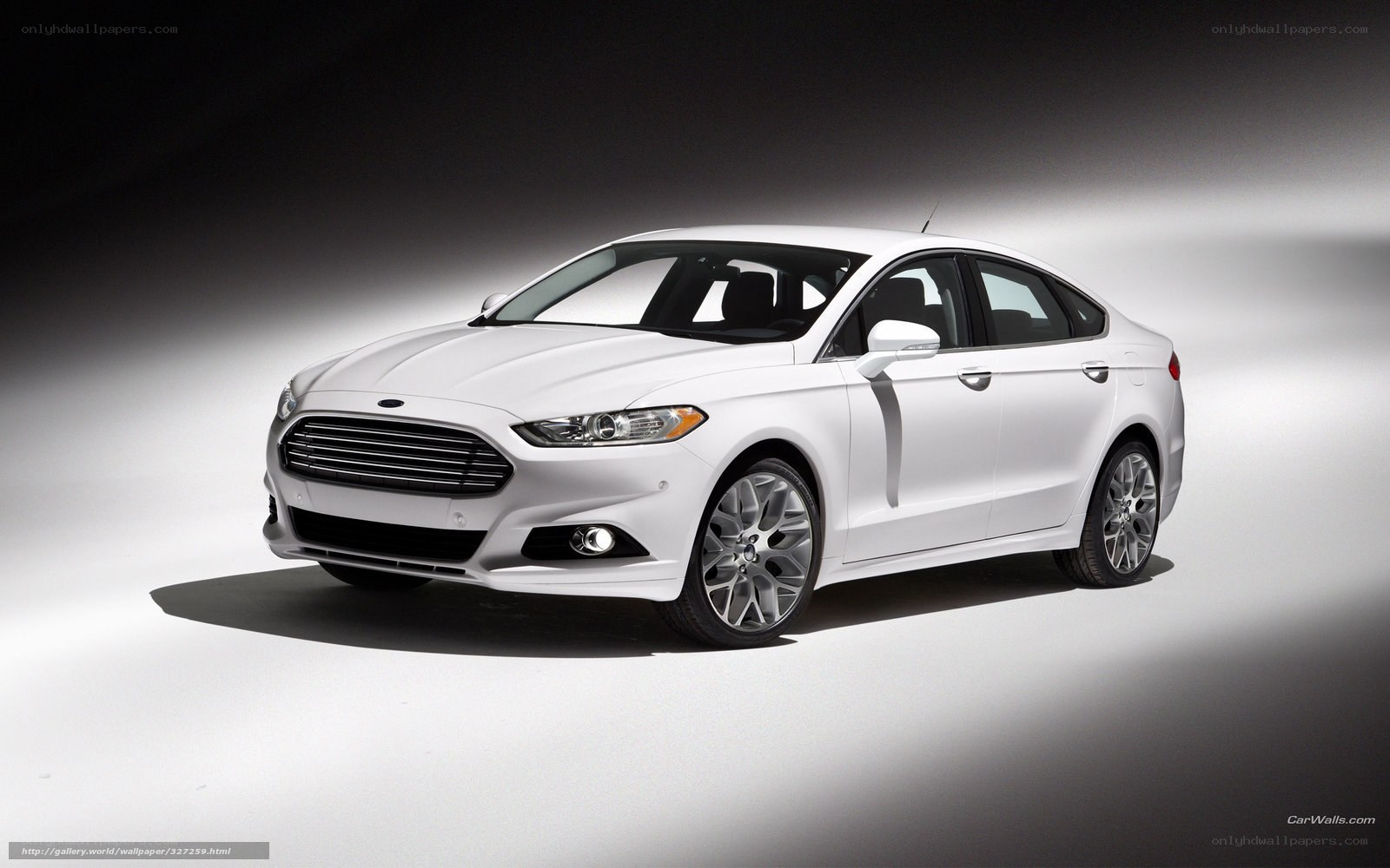 white ford fusion sedan